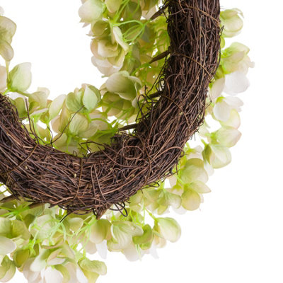 UK Homeliving White Hydrangea Wreath - 3