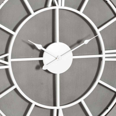 UK Homeliving Williston Grey Wall Clock - 3