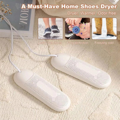 UK Plug Electric Shoe Dryer Boots Dryer Warmer With Timer Sweaty