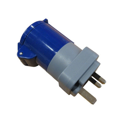 UK Plug to CEE Socket Adapter - Coupler Caravan Camping Site