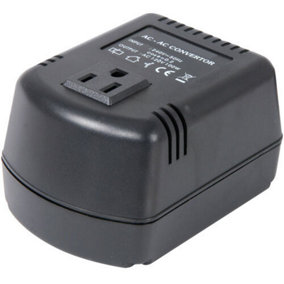 UK Plug to US Socket Voltage Step Down Converter - 230V 110V 70W - Mains Adapter