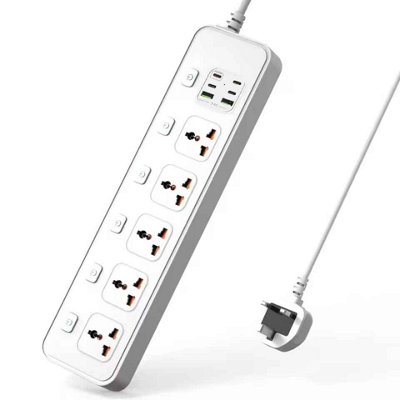 UK Power Extension Socket with USB-C PD