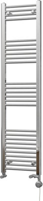 UK Radiators 1157BTU H1600mm x W400mm Chrome Straight Ladder ...