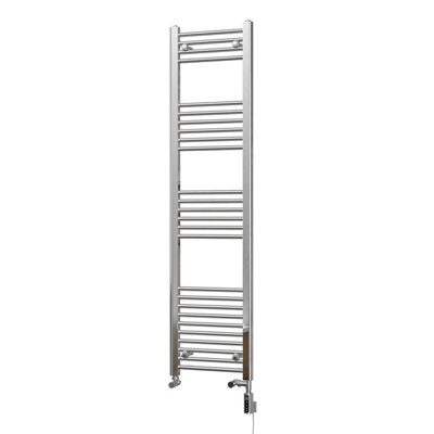 UK Radiators 1157BTU H1600mm x W400mm Chrome Straight Ladder ...