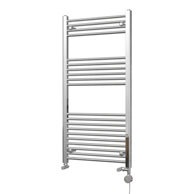 UK Radiators 1252BTU H1200mm x W600mm Chrome Straight Ladder ...