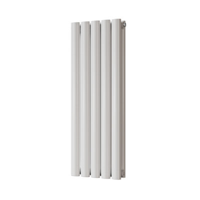 UK Radiators 1443BTU H800mm x W290mm White Elliptical Tube Horizontal ...