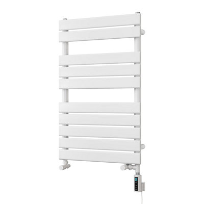 UK Radiators 1447BTU H816mm x W500mm White Flat Tube Thermostatic WIFI ...