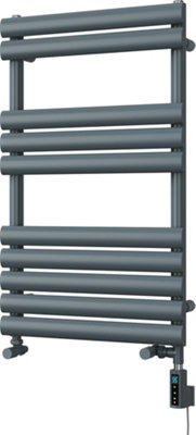 UK Radiators 1447BTU H825mm x W500mm Anthracite Elliptical Tube ...