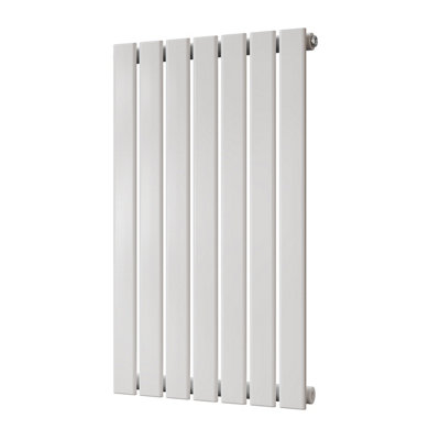 UK Radiators 1515BTU H800mm x W476mm White Flat Tube Horizontal ...