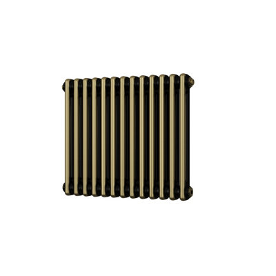 UK RADIATORS 1713BTU H500MM X W592MM ANTIQUE BRASS 2 COLUMN HORIZONTAL ...