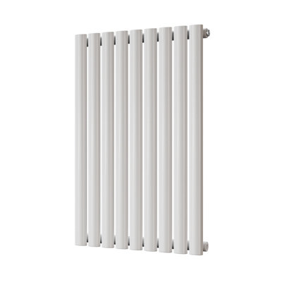 UK Radiators 1713BTU H800mm x W522mm White Elliptical Tube Horizontal ...