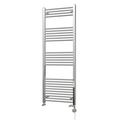 UK Radiators 1733BTU H1600mm x W600mm Chrome Straight Ladder ...
