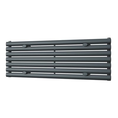 UK Radiators 1914BTU H406mm x W1200mm Anthracite Elliptical Tube ...