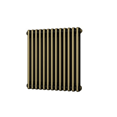 UK Radiators 2030BTU H600mm x W592mm Antique Brass 2 Column Horizontal ...