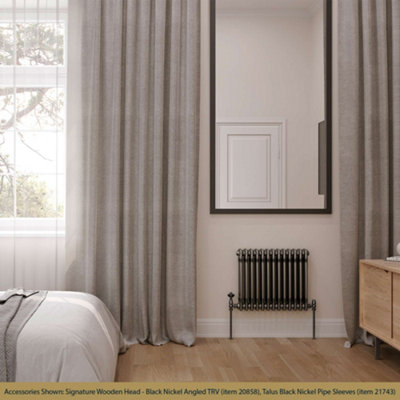 UK Radiators 2153BTU H500mm x W599mm Raw Metal 3 Column Horizontal ...