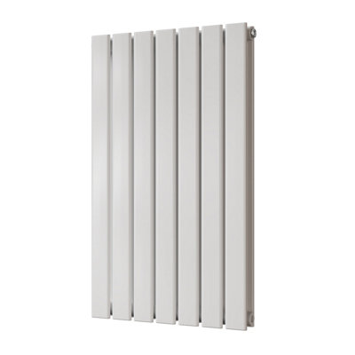 UK Radiators 2249BTU H800mm x W476mm White Flat Tube Horizontal ...