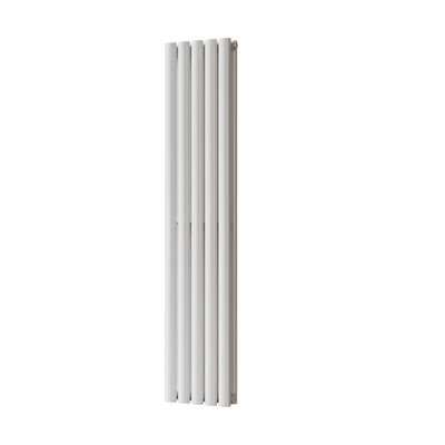 UK Radiators 2429BTU H1400mm x W290mm White Elliptical Tube Vertical ...
