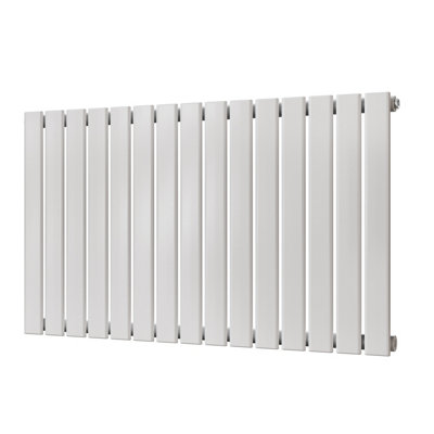 UK Radiators 2481BTU H600mm x W1020mm White Flat Tube Horizontal ...