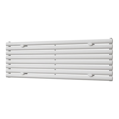 UK Radiators 2539BTU H464mm x W1400mm White Elliptical Tube Horizontal ...