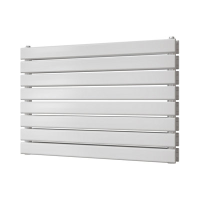 UK Radiators 2573BTU H544mm x W800mm White Flat Tube Horizontal ...