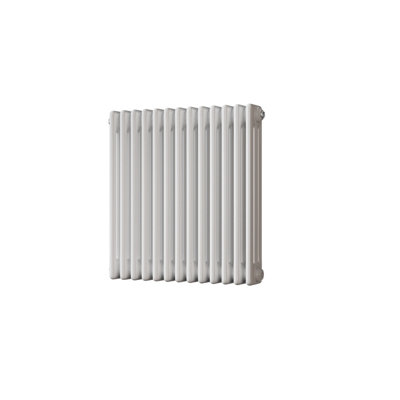 UK Radiators 2573BTU H600mm x W599mm White 3 Column Horizontal ...