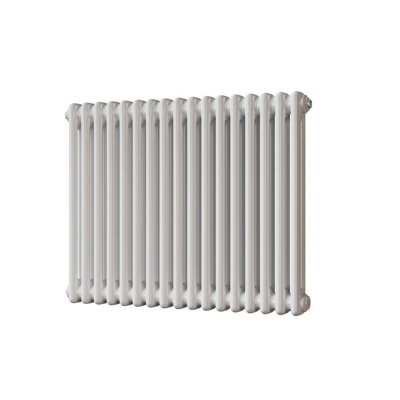 UK Radiators 2634BTU H600mm x W768mm White 2 Column Horizontal ...