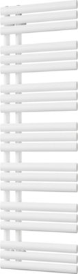 UK Radiators 2689BTU H1592mm x W500mm White Elliptical Tube Designer ...