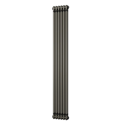 UK Radiators 2726BTU H1800mm x W284mm Raw Metal 2 Column Vertical ...