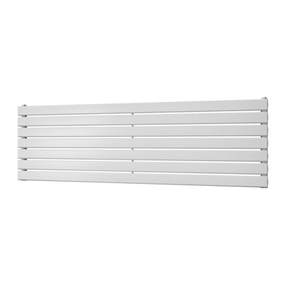 UK Radiators 2842BTU H476mm x W1600mm White Flat Tube Horizontal ...