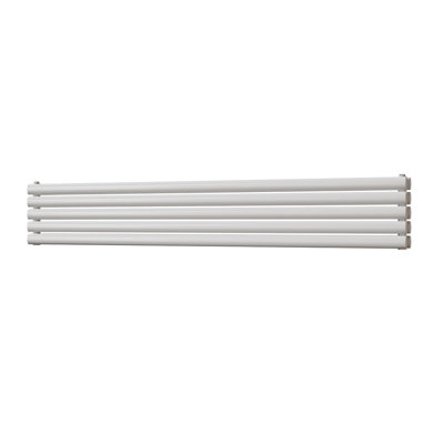 UK Radiators 2887BTU H290mm x W1800mm White Elliptical Tube Horizontal ...
