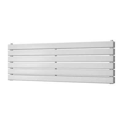 UK Radiators 2924BTU H408mm x W1200mm White Flat Tube Horizontal ...