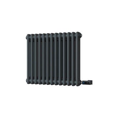 UK Radiators 300W H500mm x W592mm Anthracite Electric 2 Column ...