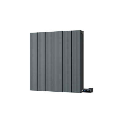 UK Radiators 300W H600mm x W560mm Anthracite Electric Flat Tube ...