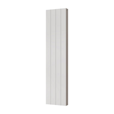 UK Radiators 3265BTU H1600mm x W372mm White Flat Tube Vertical Designer ...