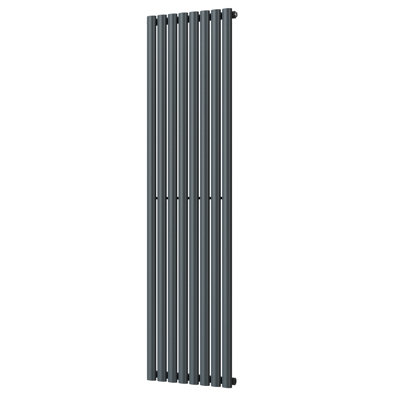 UK Radiators 3296BTU H1800mm x W464mm Anthracite Elliptical Tube ...