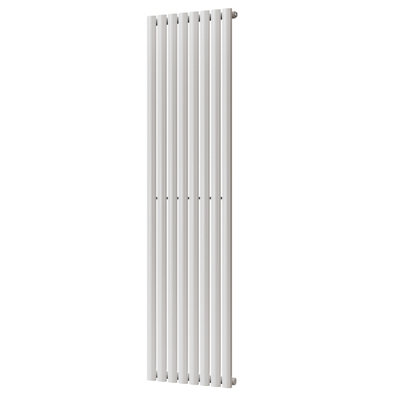 UK Radiators 3296BTU H1800mm x W464mm White Elliptical Tube Vertical ...