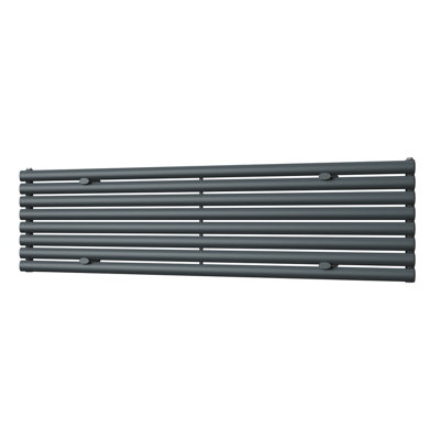 UK Radiators 3296BTU H464mm x W1800mm Anthracite Elliptical Tube ...