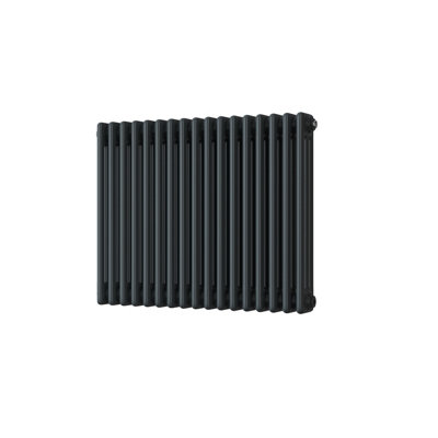 UK Radiators 3337BTU H600mm x W777mm Anthracite 3 Column Horizontal ...