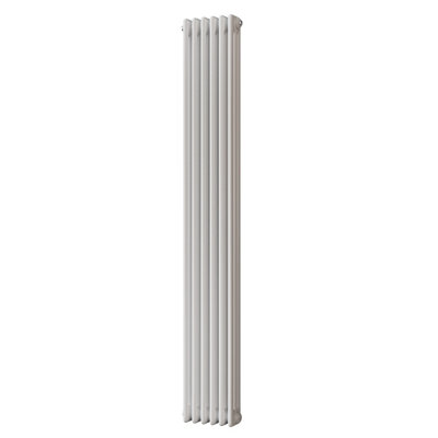 UK Radiators 3358BTU H1800mm x W287mm White 3 Column Vertical ...