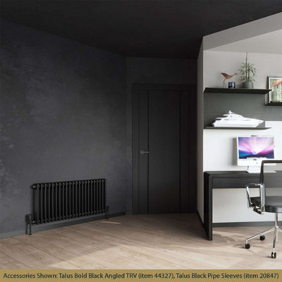 UK Radiators 3631BTU H500mm x W999mm Black 3 Column Horizontal ...