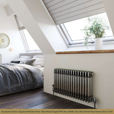 UK Radiators 3811BTU H500mm x W768mm Raw Metal 4 Column Horizontal ...
