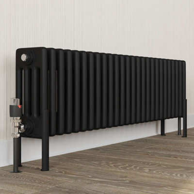 UK Radiators 4 Column Radiator Feet Black Alpha