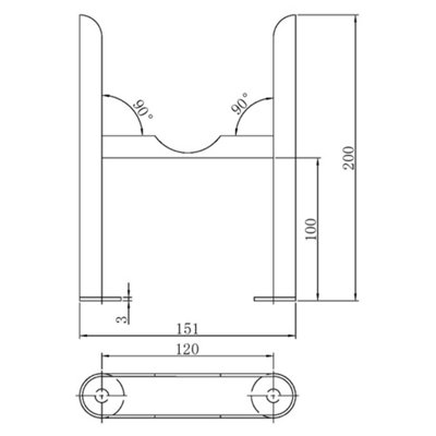 UK Radiators 4 Column Radiator Feet Black Alpha