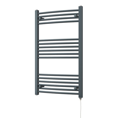UK Radiators 400W H1000mm x W600mm Anthracite Curved Ladder Standard ...