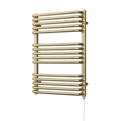 UK Radiators 400W H736mm x W500mm Polished Brass Round Tube Standard ...