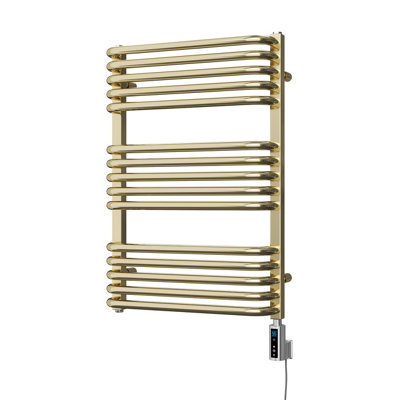 UK Radiators 400W H736mm x W500mm Polished Brass Round Tube ...