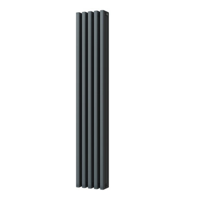 UK Radiators 4074BTU H1800mm x W322mm Anthracite Square Tube Vertical ...