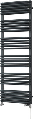 UK Radiators 4081BTU H1533mm x W500mm Anthracite Round Tube Standard ...