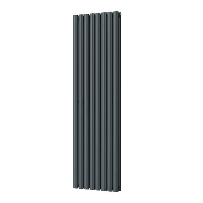 UK Radiators 4248BTU H1600mm x W464mm Anthracite Elliptical Tube ...