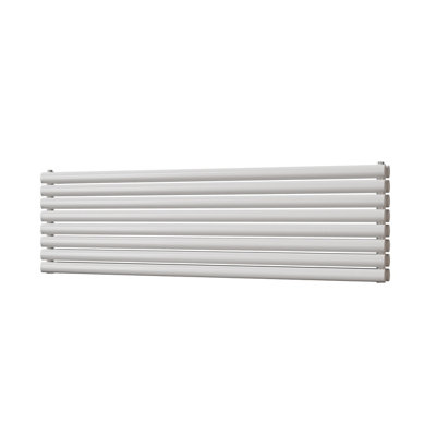 UK Radiators 4248BTU H464mm x W1600mm White Elliptical Tube Horizontal ...
